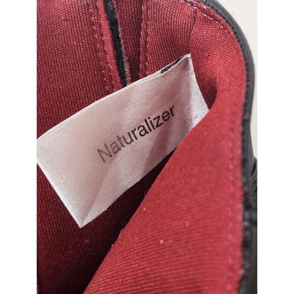 Naturalizer Black Heeled Ankle Boots Size 7M - Picture 8 of 10